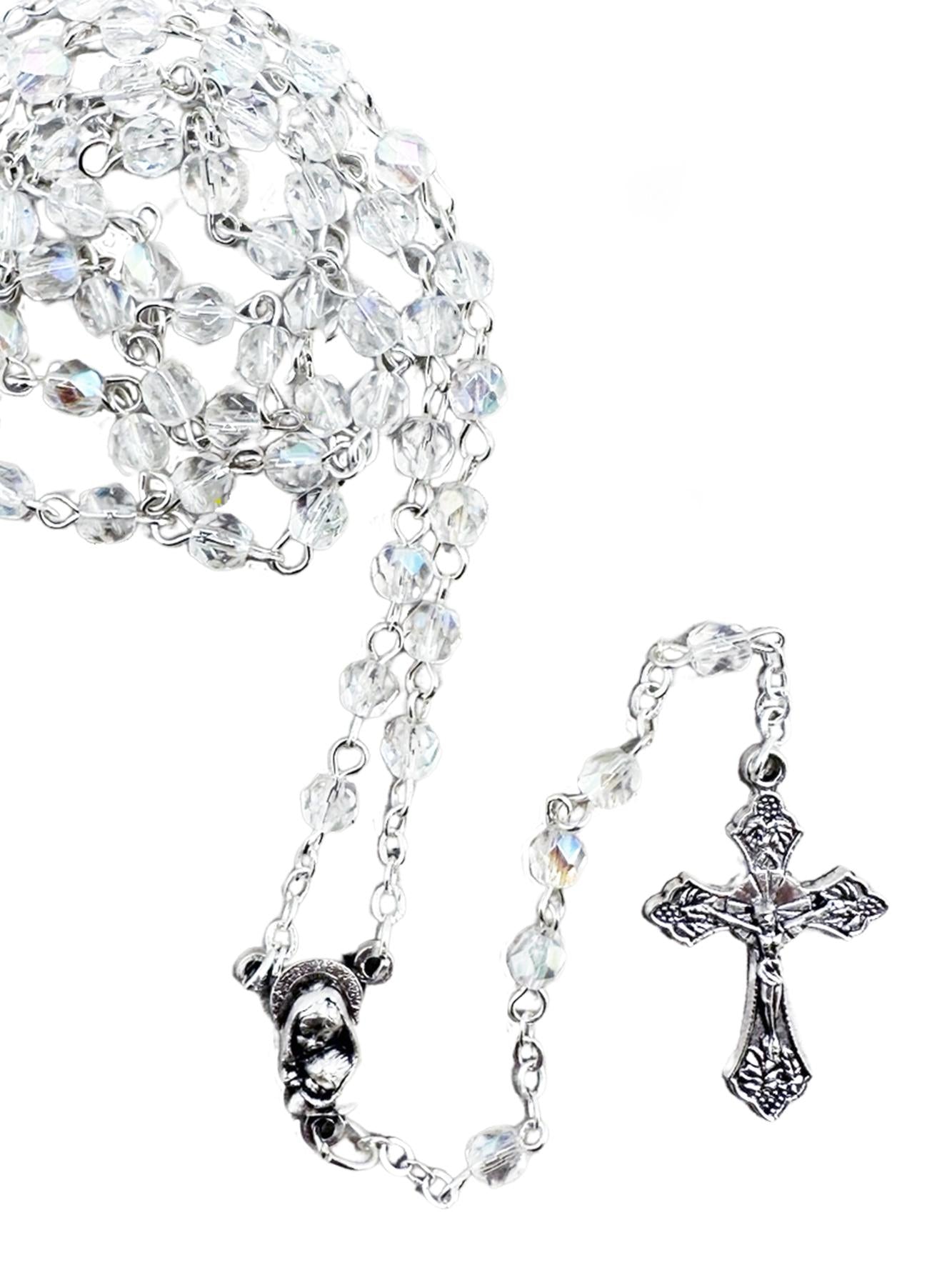 CRYSTAL ROSARY – 4MM BEADS
