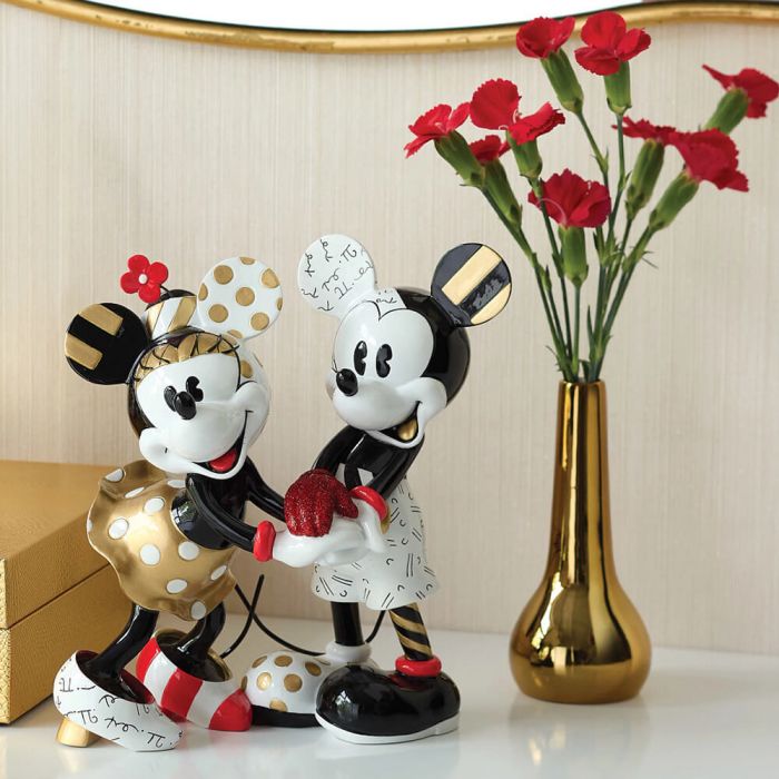 Mickey Mouse & Minnie Mouse Disney Britto Midas Large Figurine
