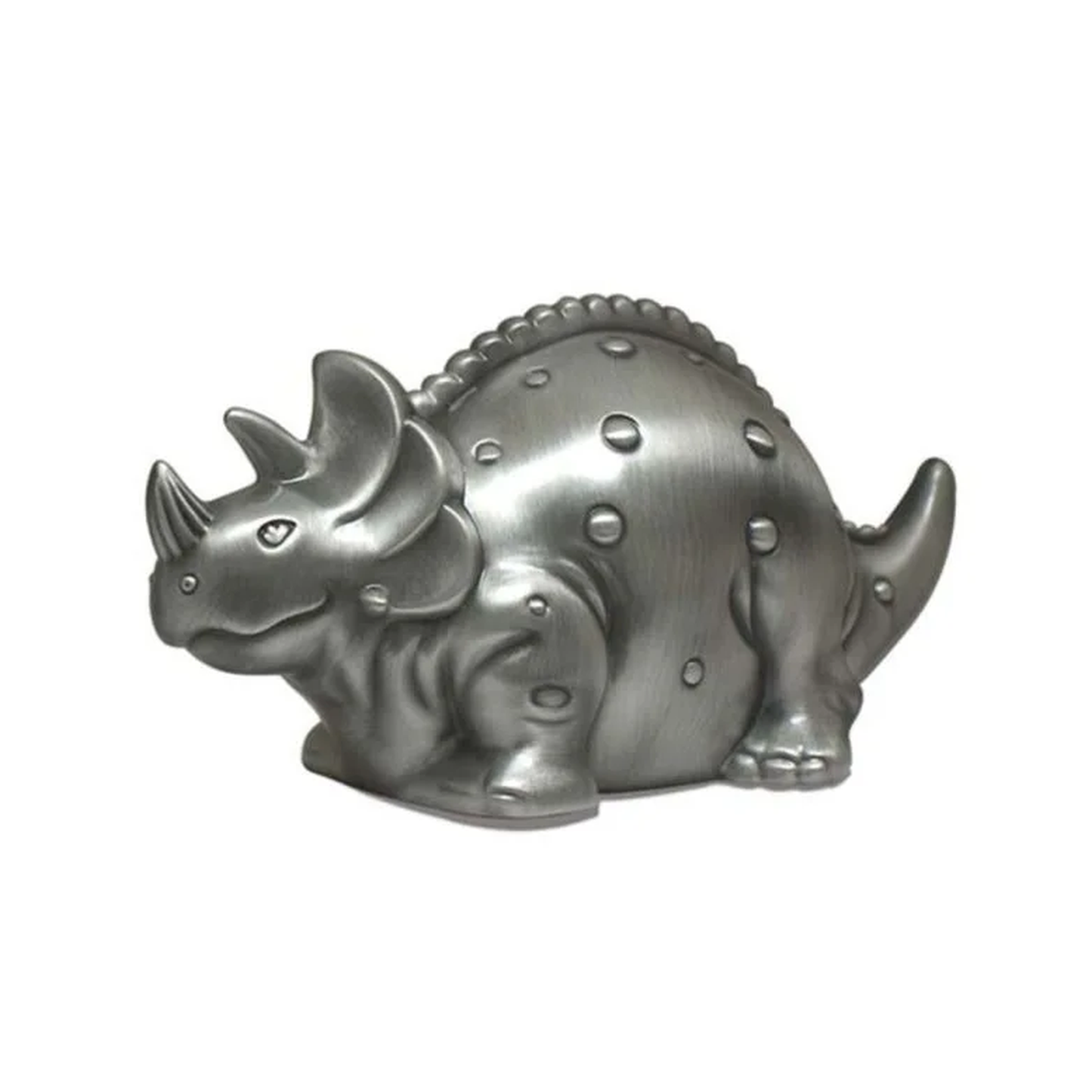 Dinosaur Pewter Money Bank