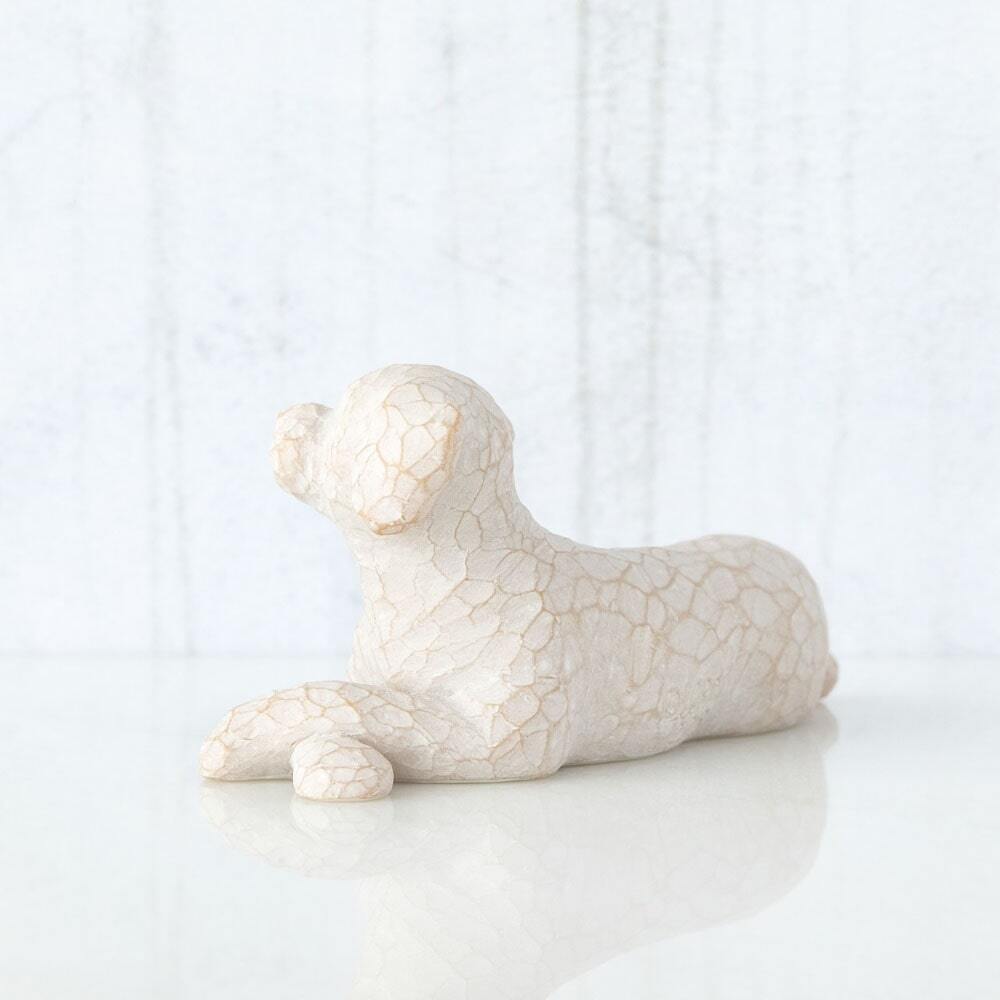 Willow Tree – Love My Dog (Small Lying) Figurine by Susan Lordi