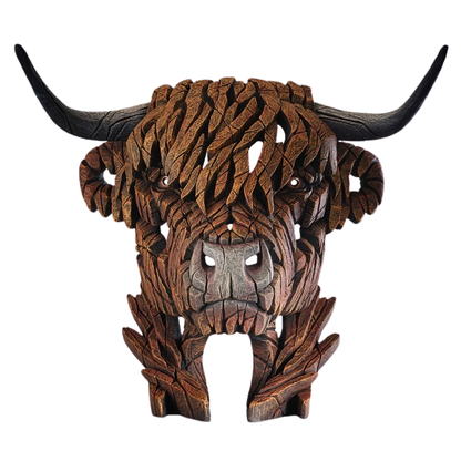 EDGE SCULPTURE HIGHLAND COW BUST – MATT BUCKLEY