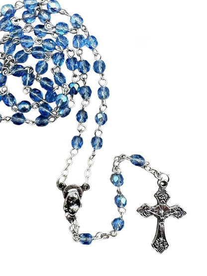 CRYSTAL ROSARY – 4MM BEADS