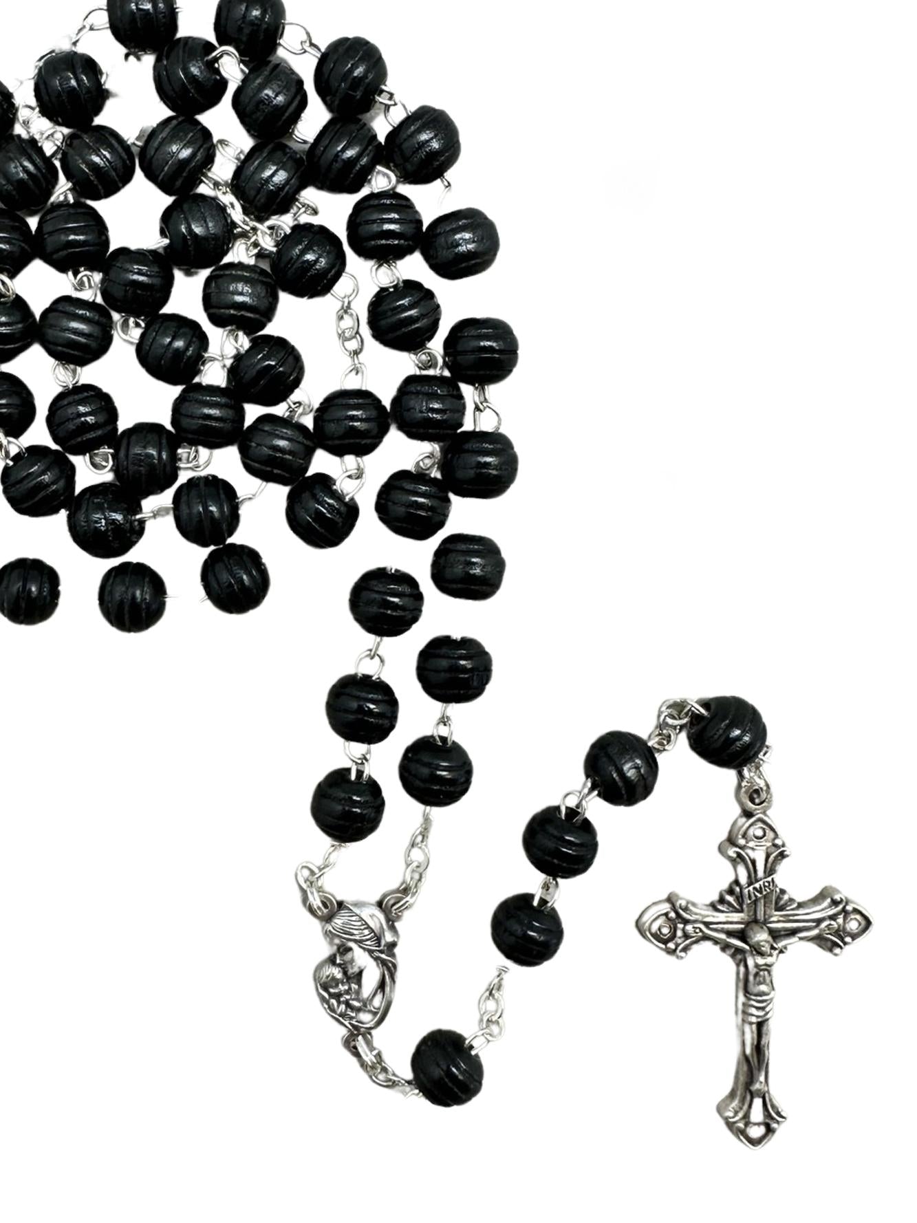 CARPINO WOOD ROSARY – 8MM ROUND BEADS