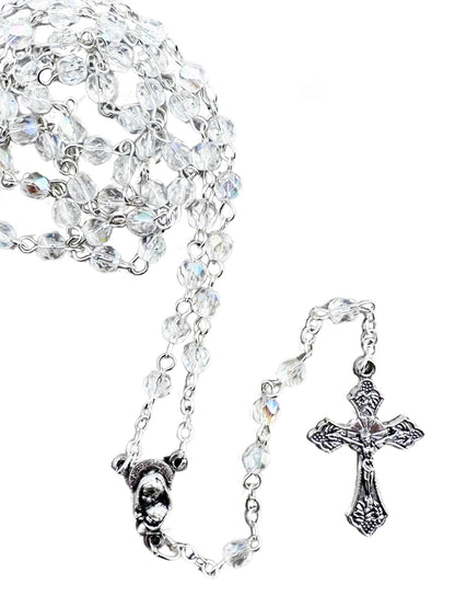 CRYSTAL ROSARY – 4MM BEADS