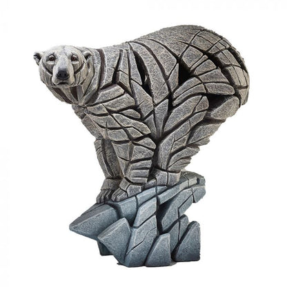 Edge Sculpture Polar Bear Figure – Large Hand-Painted Resin Collectible