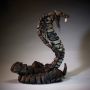 Edge Sculpture Cobra Figure – Large Hand-Painted Resin Snake Statue