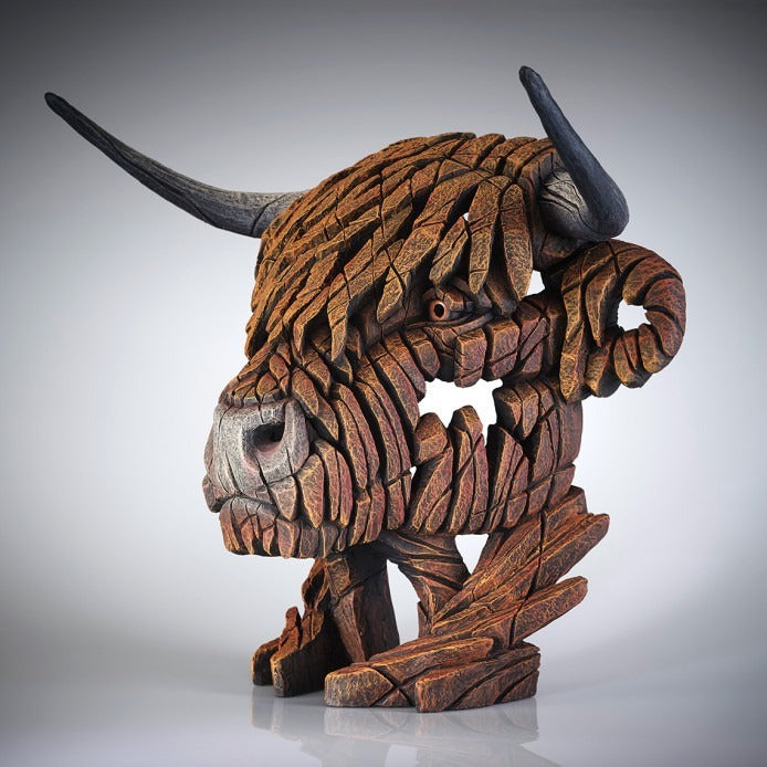 EDGE SCULPTURE HIGHLAND COW BUST – MATT BUCKLEY