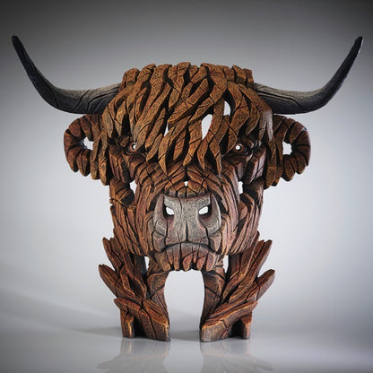 EDGE SCULPTURE HIGHLAND COW BUST – MATT BUCKLEY