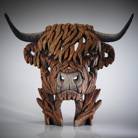 EDGE SCULPTURE HIGHLAND COW BUST – MATT BUCKLEY
