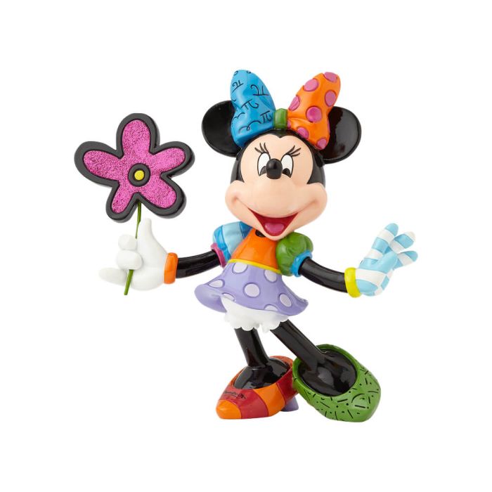 Disney Britto Minnie Mouse with Flowers Large Figurine