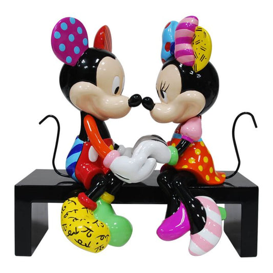 Romero Britto Disney Britto Mickey & Minnie Mouse Love Figurine