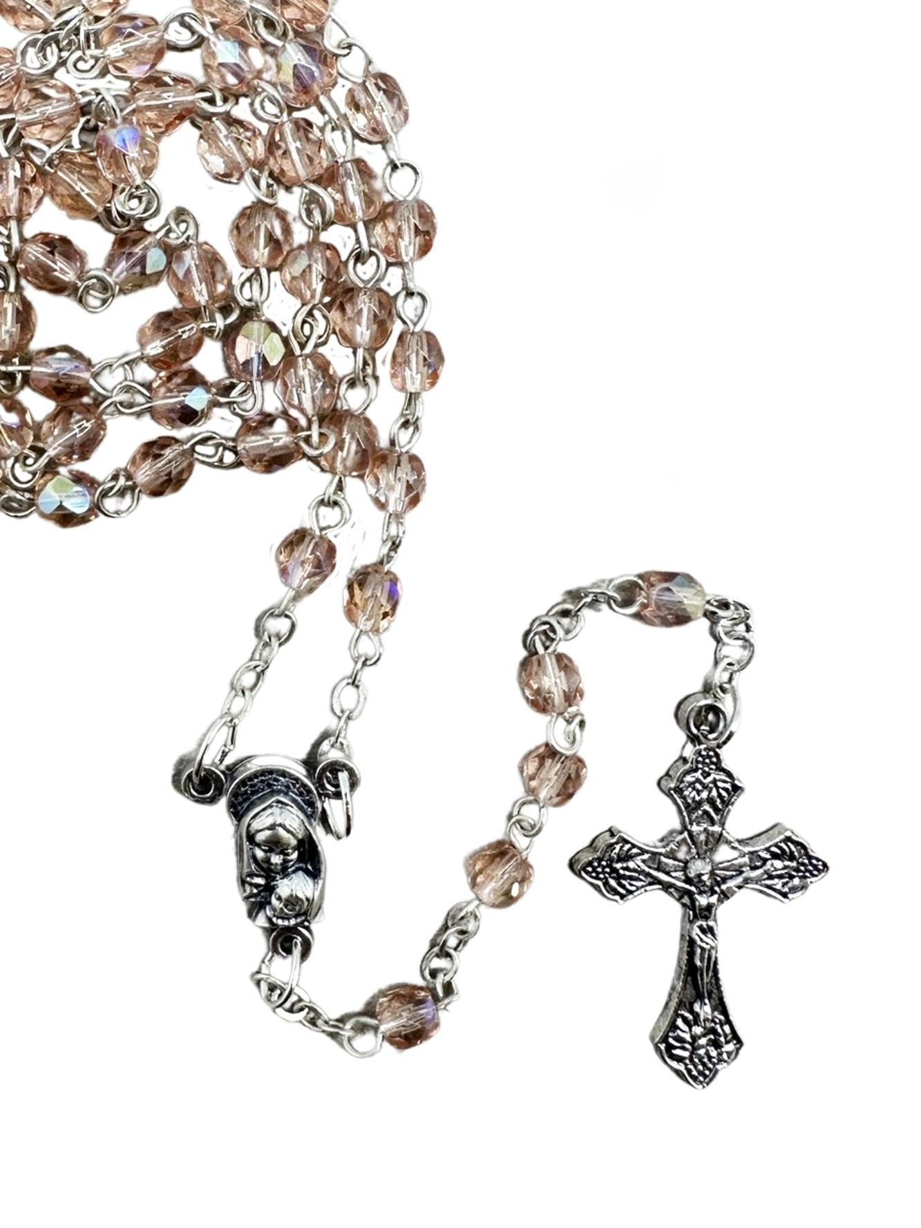CRYSTAL ROSARY – 4MM BEADS