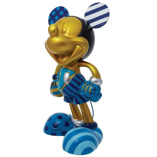 Disney Britto Mickey Mouse Gold & Blue Limited Edition Figurine